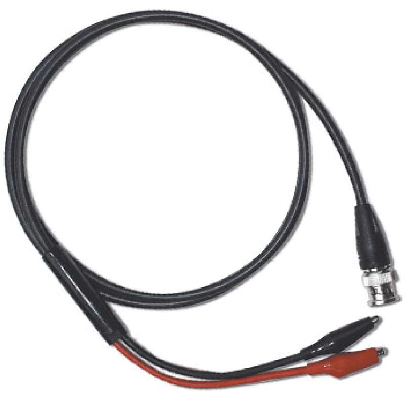 BNC Breakout to Alligator Clips, 50 Ohm, RG58C/u Cable, 500 Vrms, 40 Inch Cable