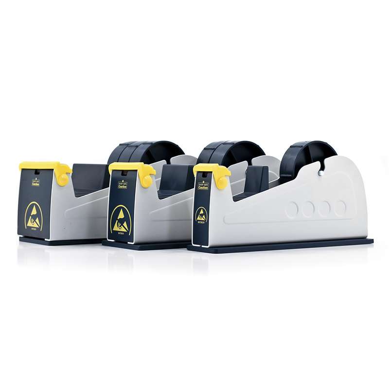 ESD-Safe Steel Body Tape Dispenser with Two 1" Width Spools, 3" Core