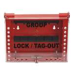 26 Group Lock Box, Red, 11" x 13" x 4" redirect to product page