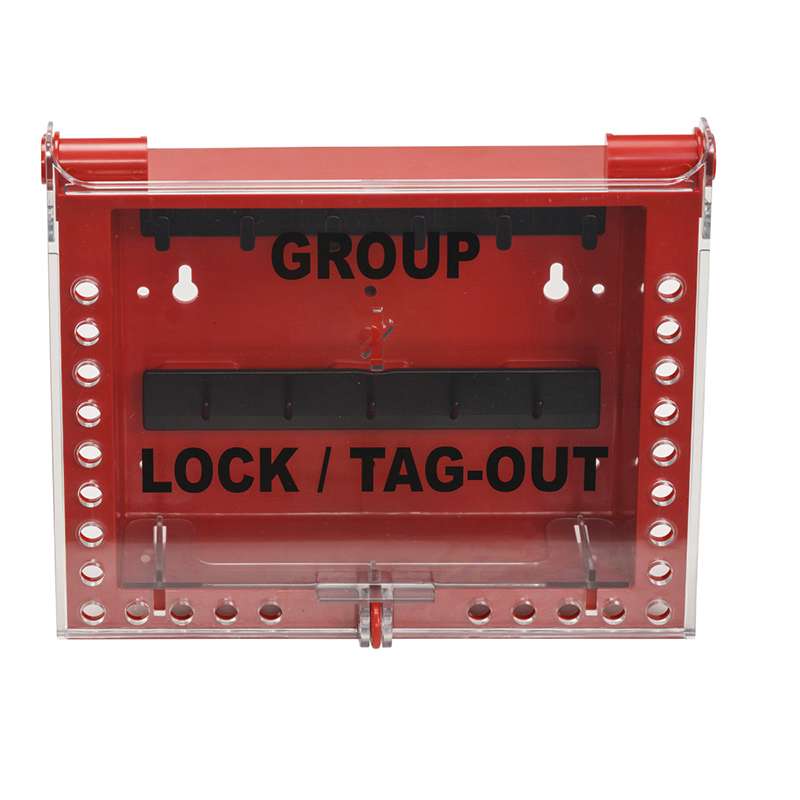 26 Group Lock Box, Red, 11" x 13" x 4"