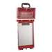 Permit Control Station with 12 Group Lock Box, Red, 23.25" x 10.5" x 3.125"