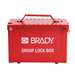 Portable Group Lockout Box, Metal, 9"H x 12"W x 8.25"D