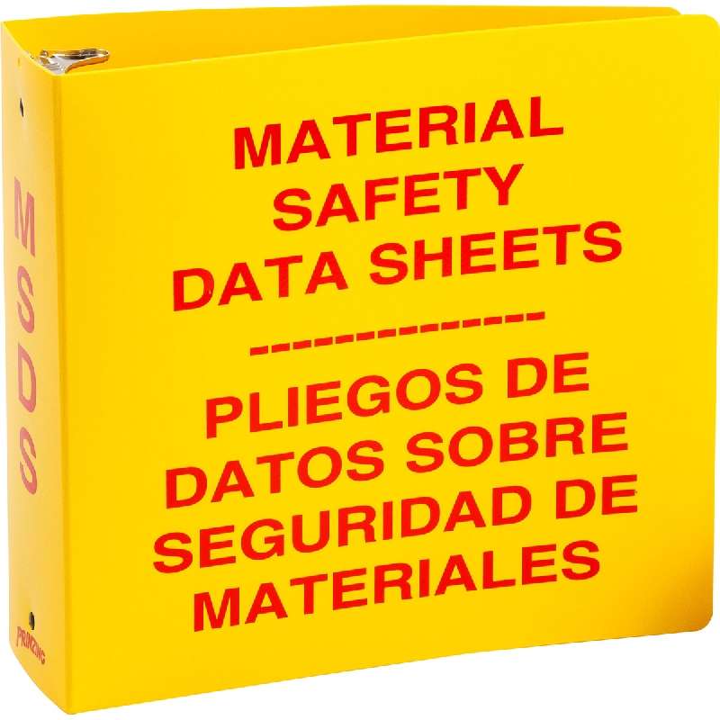 PRINZING 3 INCH MSDS BINDER BILINGUAL