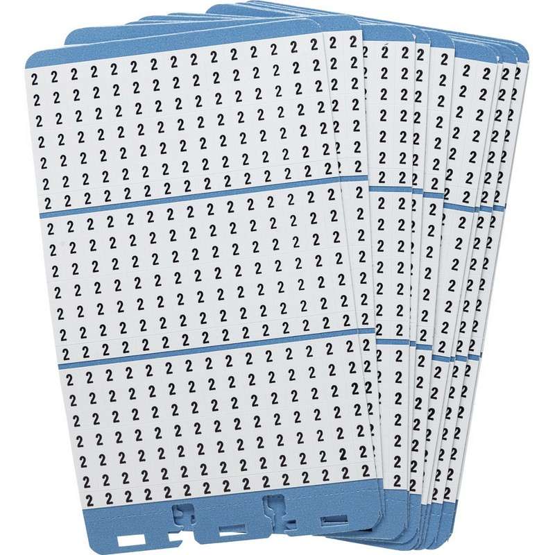 Porta-Pack™ Repositionable Vinyl Cloth Refill Pages, Legend 2, Black on White, 10 Pages per Pack