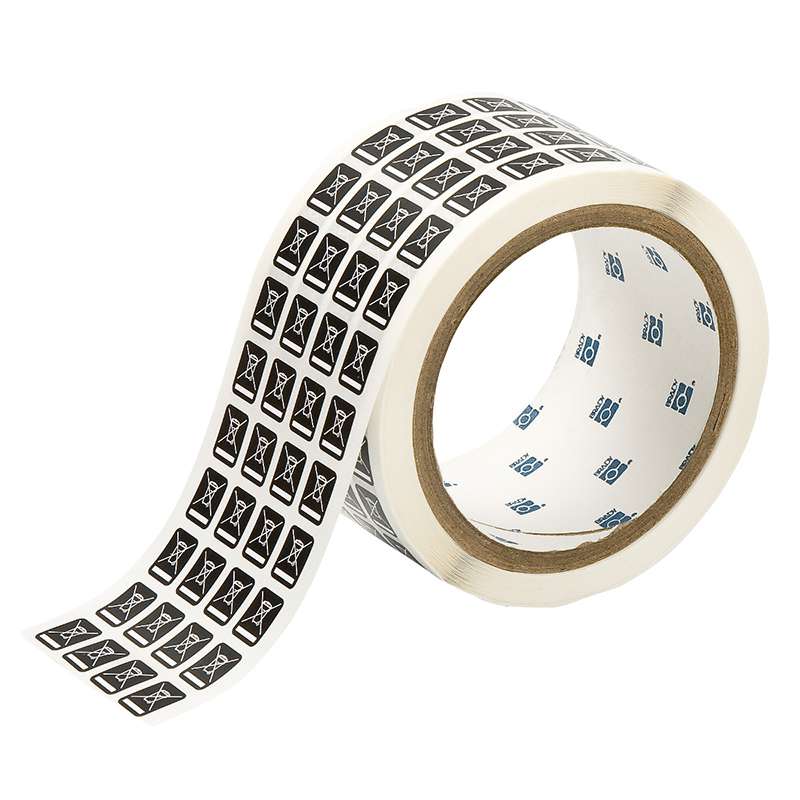 WEEE Identification Labels, 0.5 X 0.4 in, B-8423, 5000 per Roll, White on Black