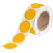 Vinyl Aisle Marking Dots, Yellow, 2" diameter, Roll of 500 Each