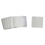 Blank Stainless Steel Tags, 2 X 2", Silver redirect to product page