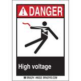 Danger High Voltage Labels, 5 per Pack redirect to product page