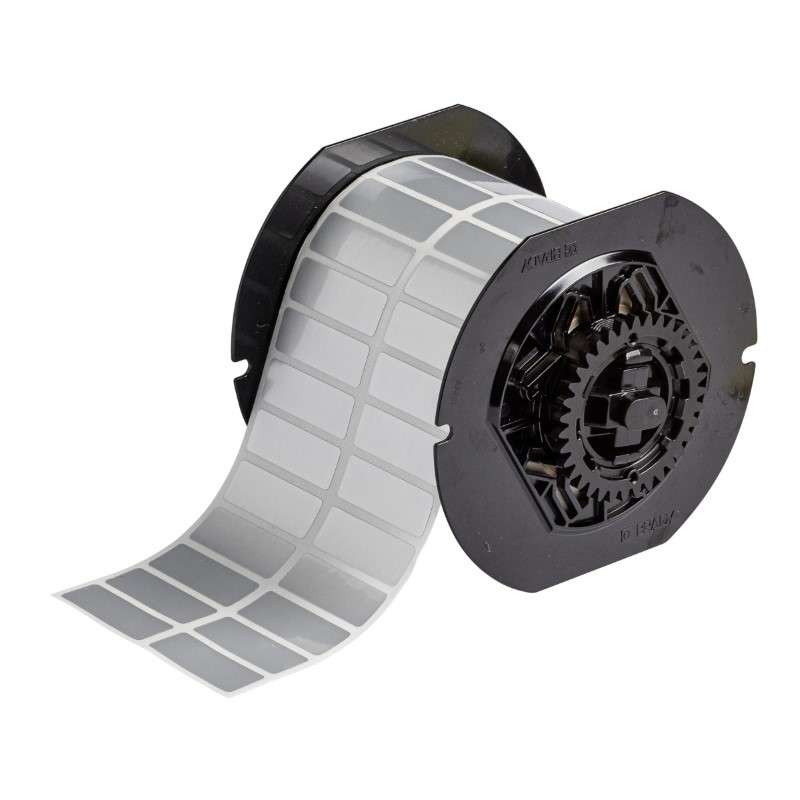 B33 Metallized Polyester with 2 mil Adhesive Labels 0.5in H x 1.5in W SL 5000/RL