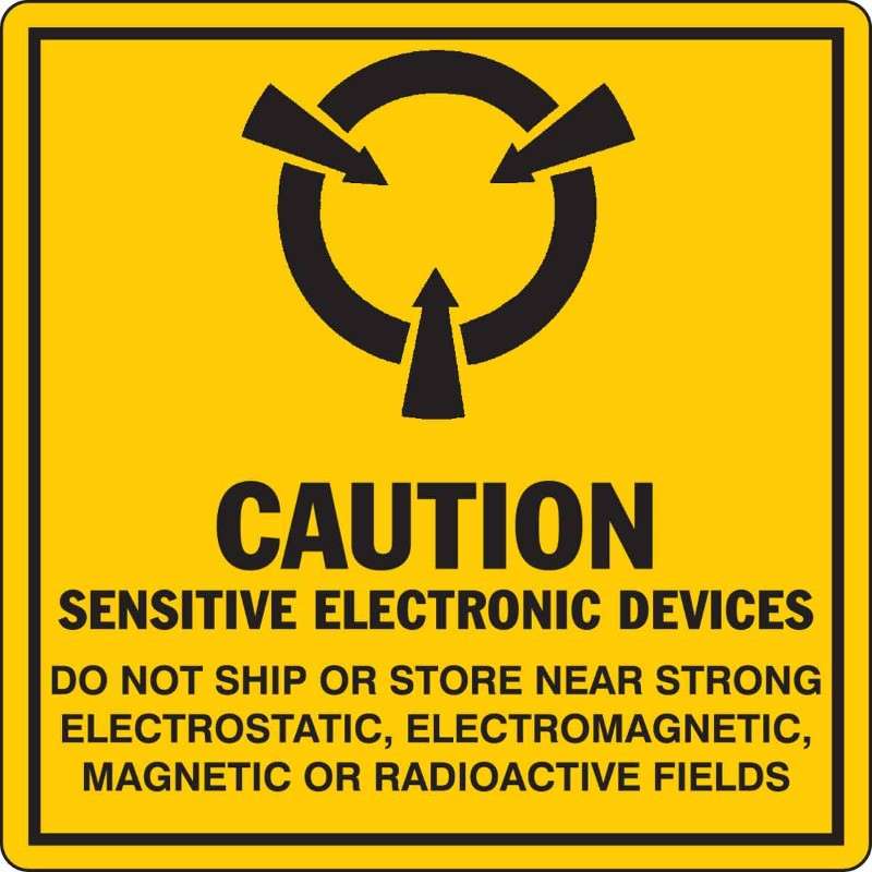 CAUTION SENSITIVE ELECTRONIC DEVICES DO NOT SHIP OR STORE Labels, 250 Labels per Roll