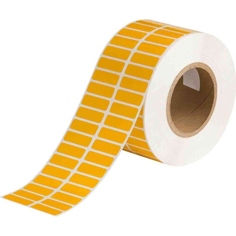 3" Core Series WorkHorse Glossy Polyester Labels, Yellow, 1000 per Roll