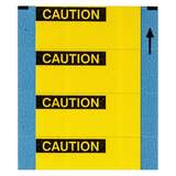 Caution Cloth Write-On Labels, Black on Yellow, 0.625 x 1.5", 25 Cards per Package redirect to product page