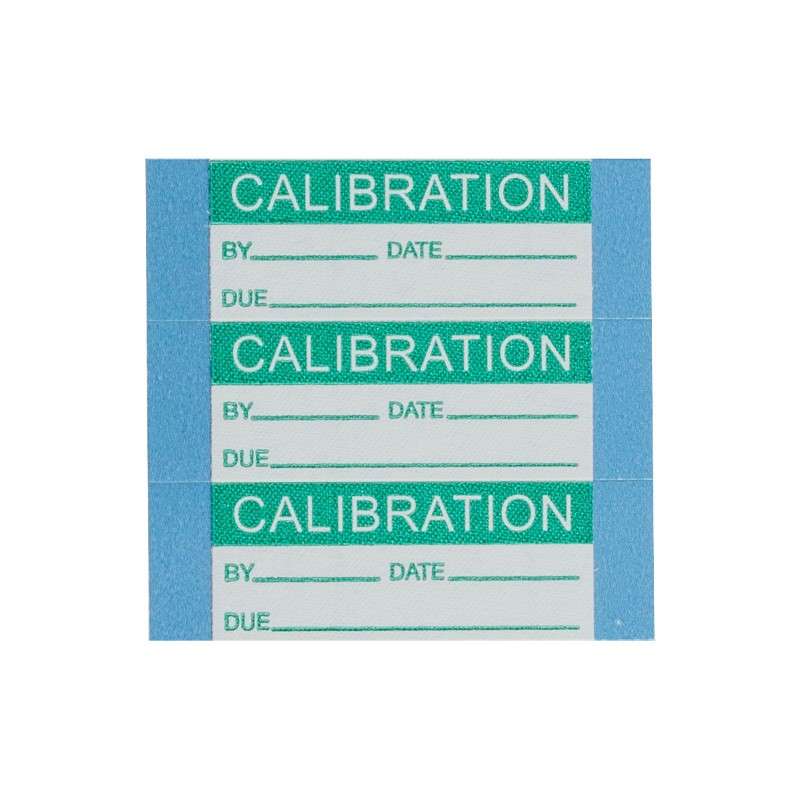 Calibration Aluminum Foil Write-On Labels, Green on Silver, 0.625 x 1.5", 25 Cards per Package