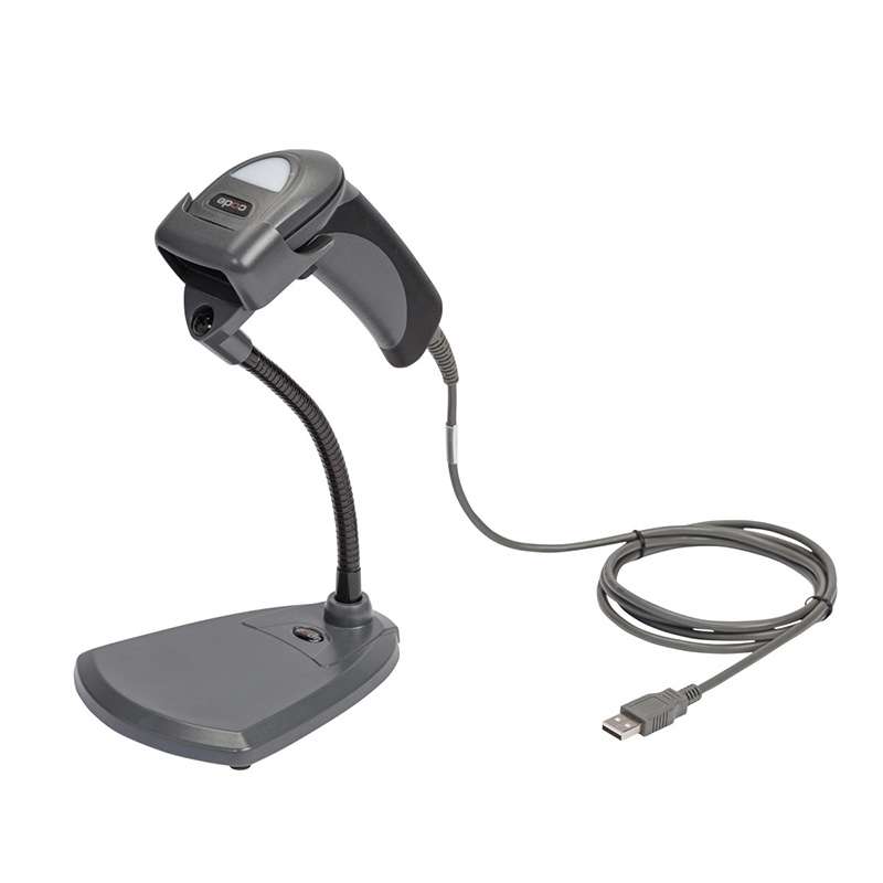 Code Reader 1500 Handheld Wired Barcode Scanner with Stand, 1D, 2D, QR Code