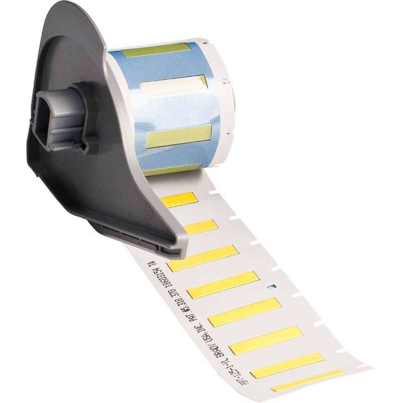 PermaSleeve® Heat-Shrink Labels 0.125 in Dia Yellow 1 in RL/100 M710;BMP71