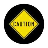 Sign Lens for LED Sign Projector E-Size CAUTION Yellow, Black redirect to product page