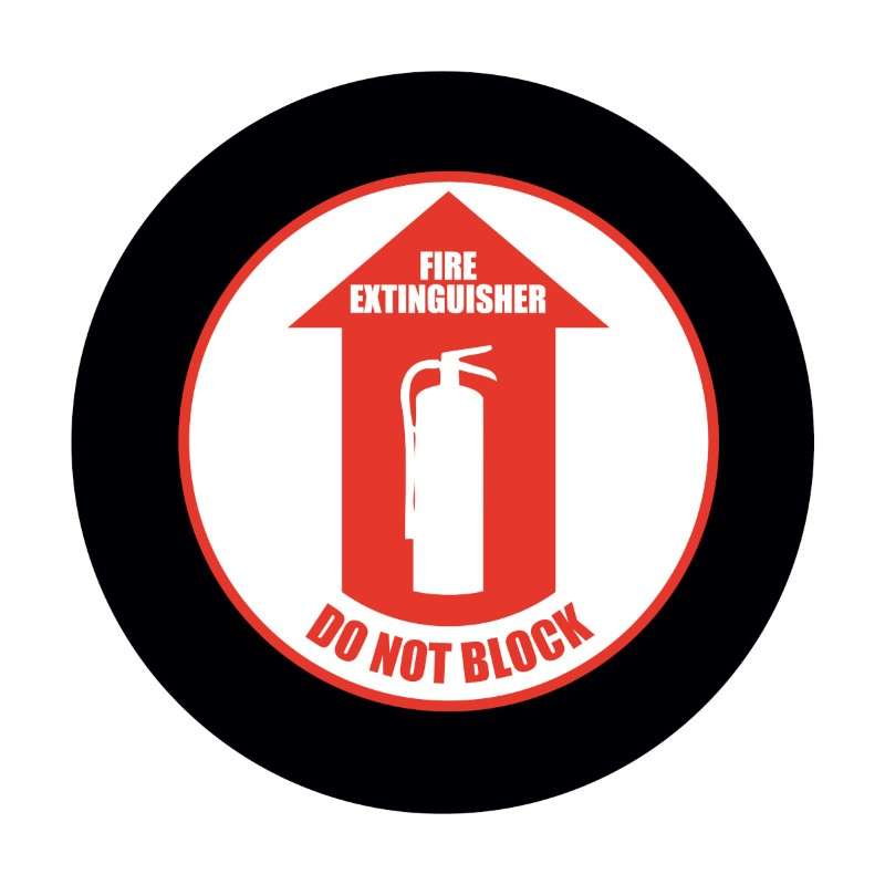 Sign Lens for LED Sign Projector E-Size FIRE EXTINGUISHER DO NO BLOCK Red, White