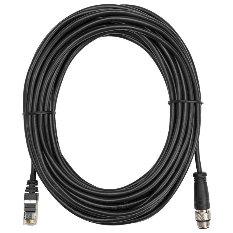 Plug Cable for V1400 Cradle, M12 Male to RJ45, 32.81 ft