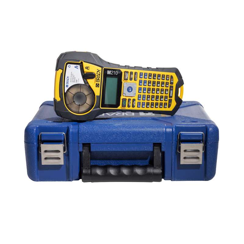 M210-KIT Portable Label Printer Kit, Multi-Line, Yellow/Black, M210 Series