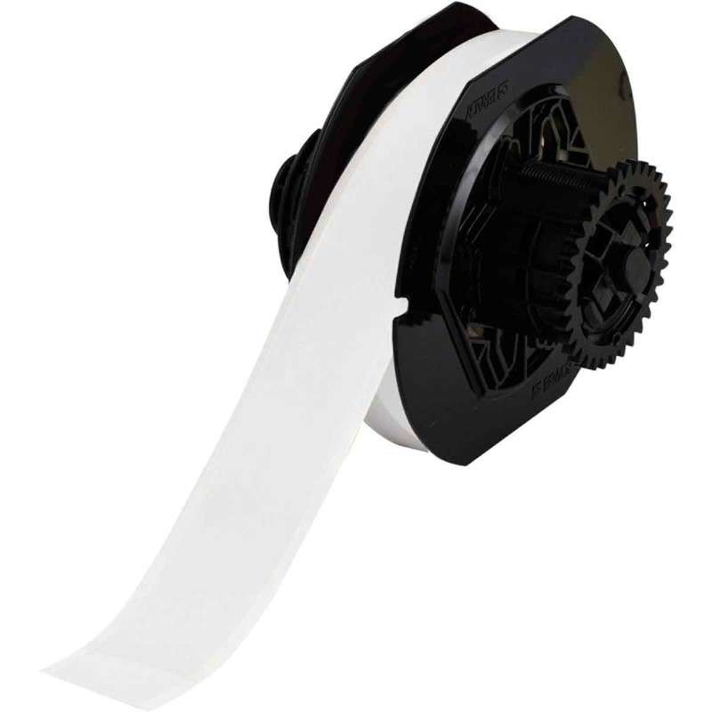 Vinyl Label Tape, All Weather, For B30 Printers, 1.125", White, Cartridge of 100 Feet