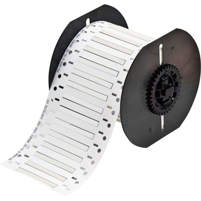 Cable/Wire Labels, Heat Shrink, For B33 Printers, 0.094" Dia x 2", White, Roll of 1000