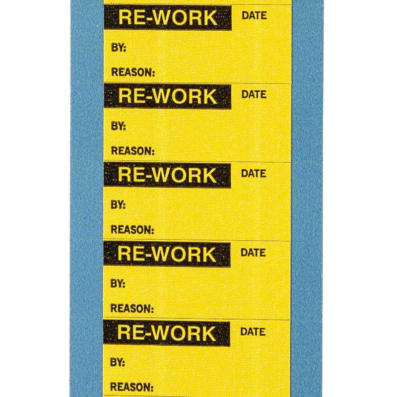 Write-On Labels, Rework, 14 per Card