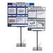 Floor Stand for Lean Communication Boards, 90" H x 12" W