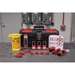 Electrical Lockout Tagout Kit with Nylon Safety Padlocks in Toolbox