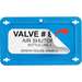 Blank Valve Tags Plastic 2.2 in H x 3.7 in W Red