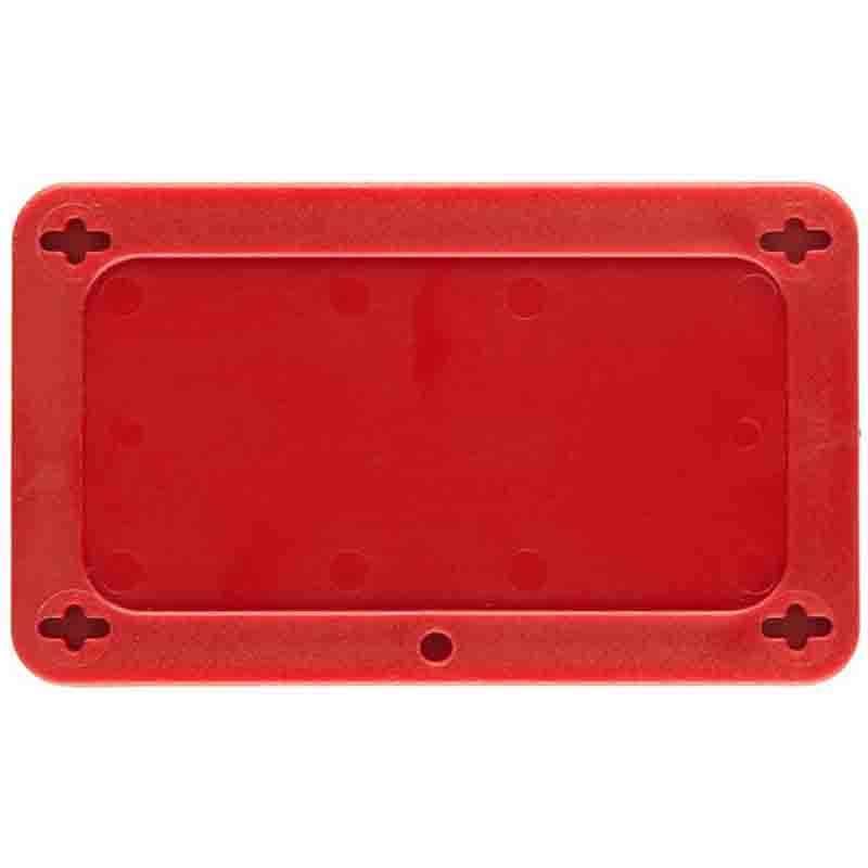 Blank Valve Tags Plastic 2.2 in H x 3.7 in W Red