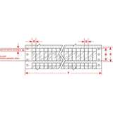 DATAB Self-Laminating Vinyl Labels, 3.75 in H x 1 in W Gray, Clear, 2500 per Pack redirect to product page
