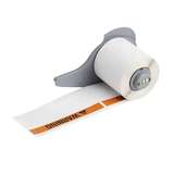 All-Weather Vinyl WARNING Labels 1.9 in H x 4 in W Black, Orange on White, 100 per Roll redirect to product page