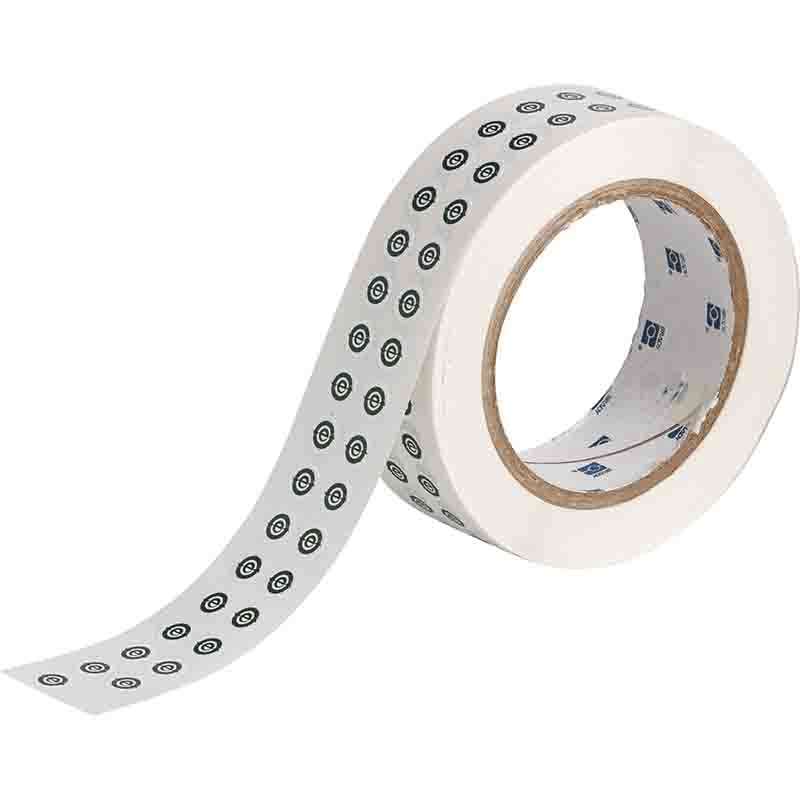 China RoHS Labels, 0.394" W x 0.394" Dia, B423, Green on White, 5000 per Roll