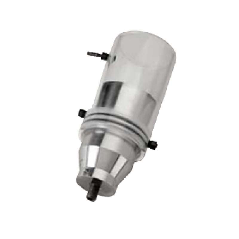 2" Cup Horn with Flow-Thru Ports and Clear Plastic Chamber for use with the Sonifier Model 450 only.