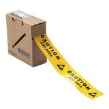 ToughStripe Floor Tape "CAUTION ESD AREA", 2 in W x 100 ft L, Black on Yellow redirect to product page