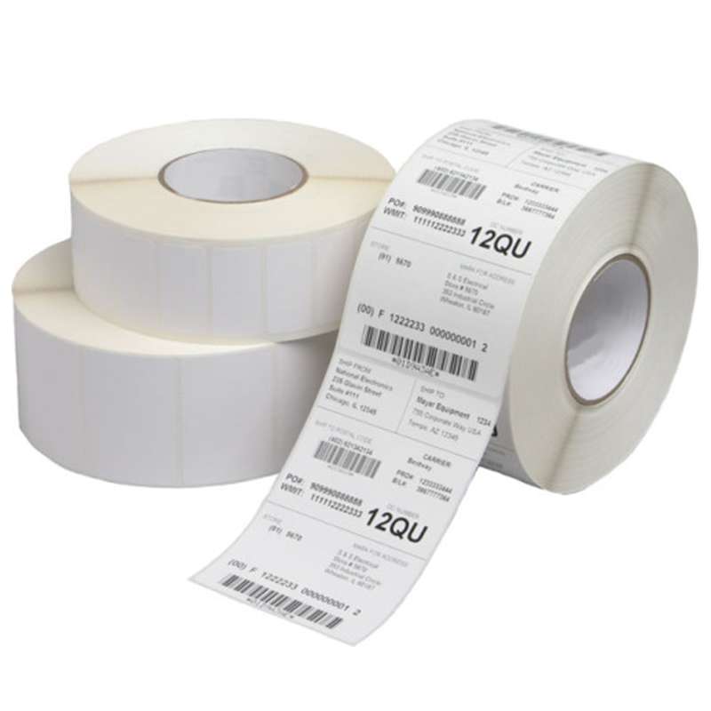 DT Premium Paper Label, 4 x 2in, 3in Core, 3,135 Labels per Roll, 4 Rolls per Case