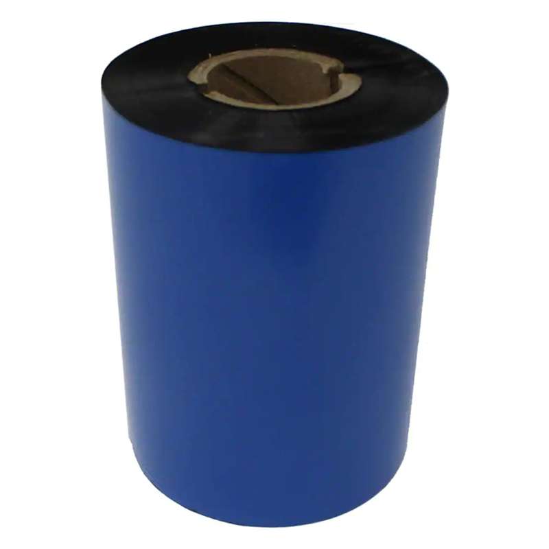 Wax Thermal Transfer Ribbon, Black, 83mm x 300m 1in Core with Notch, 12 Rolls per Case