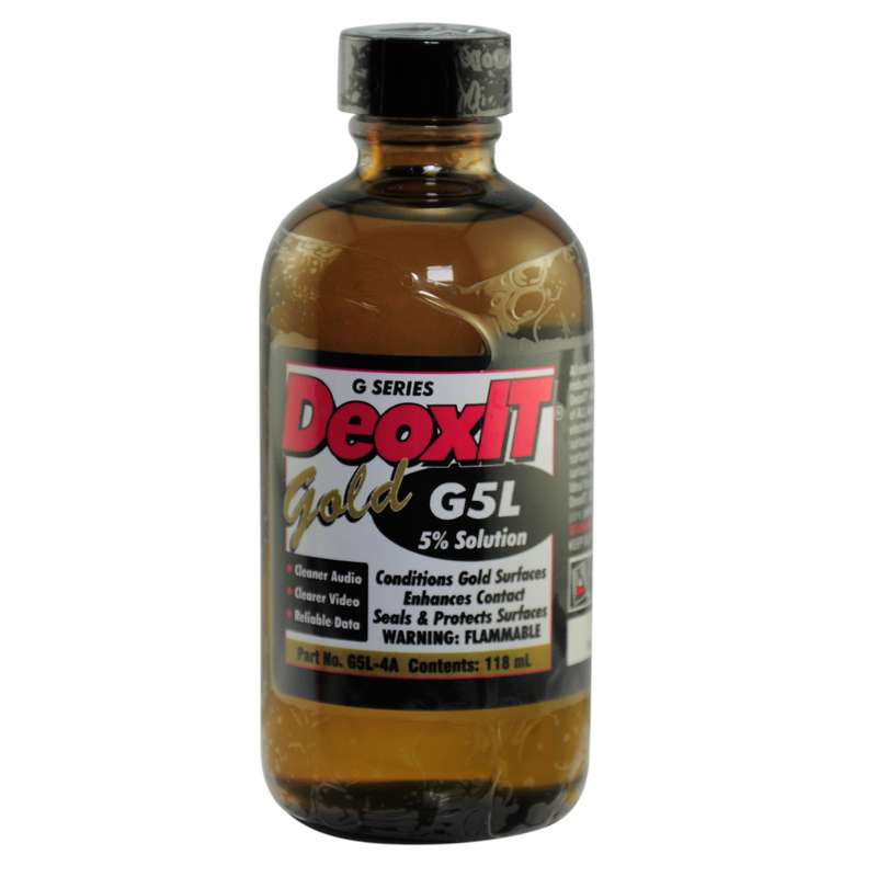 DeoxIT® Gold Contact Cleaner, Enhancer, and Protector, 5% Solution, 118 ml Bottle