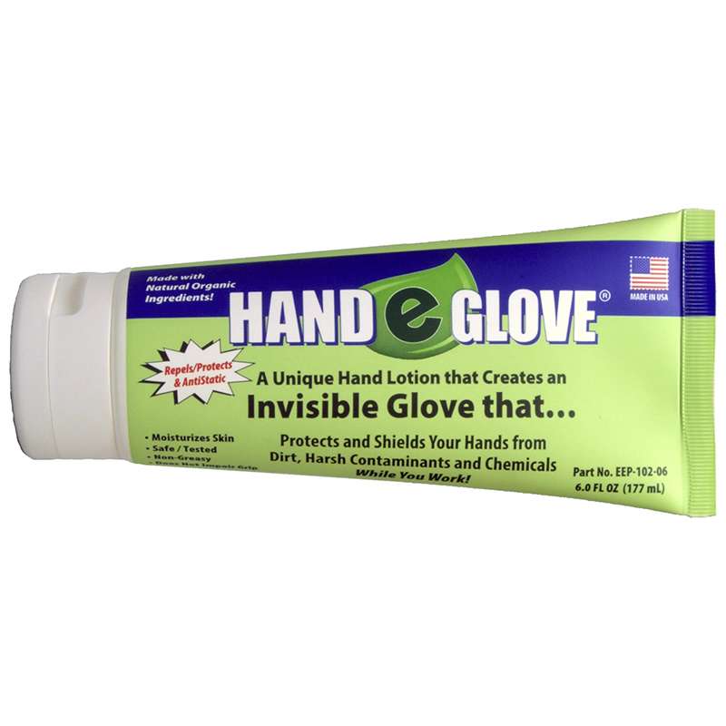 HAND-E-GLOVE® DIY Professional Protective Barrier Lotion, Physical Germ Protection, 6 oz Tube