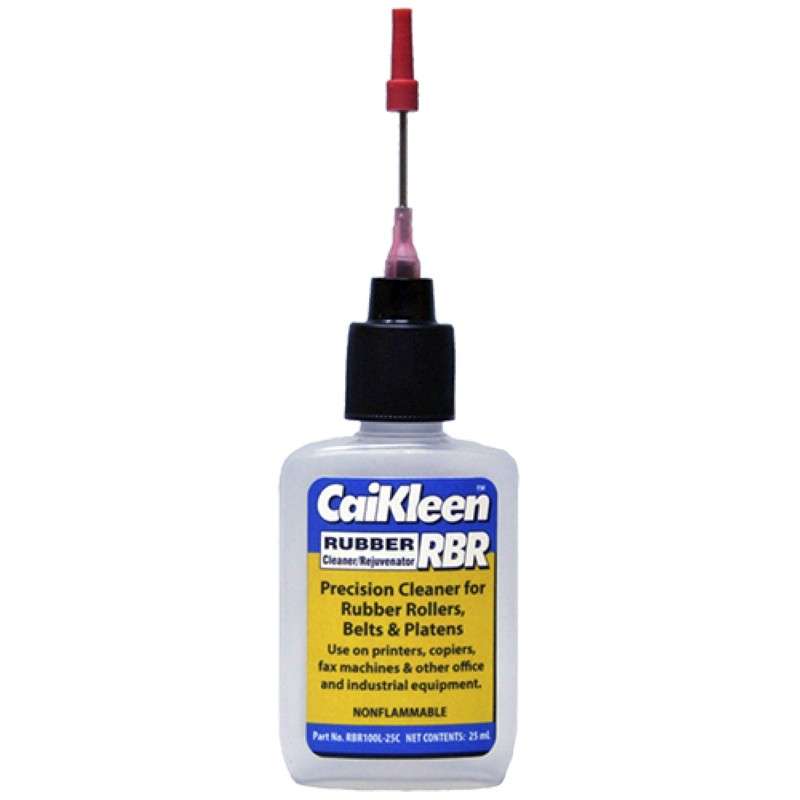 CaiKleen RBR Precision Cleaner w/ Needle Dispenser for Rubber Rollers, Belts, & Platens, 100% Liquid, 25 mL