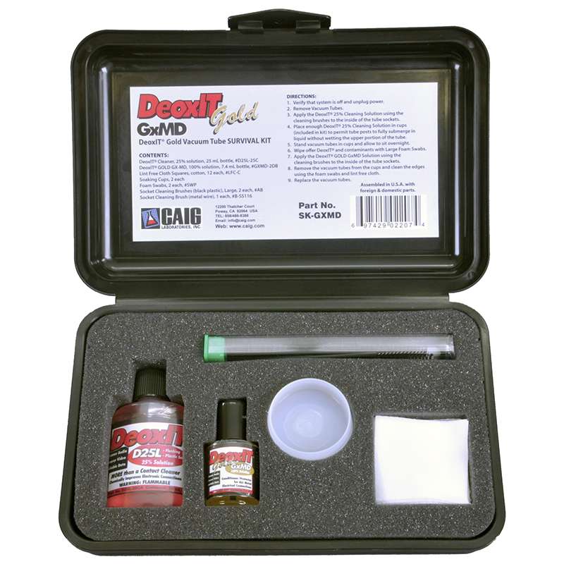 DeoxIT Gold Vaccum Tube Survival Kit in Hard Case