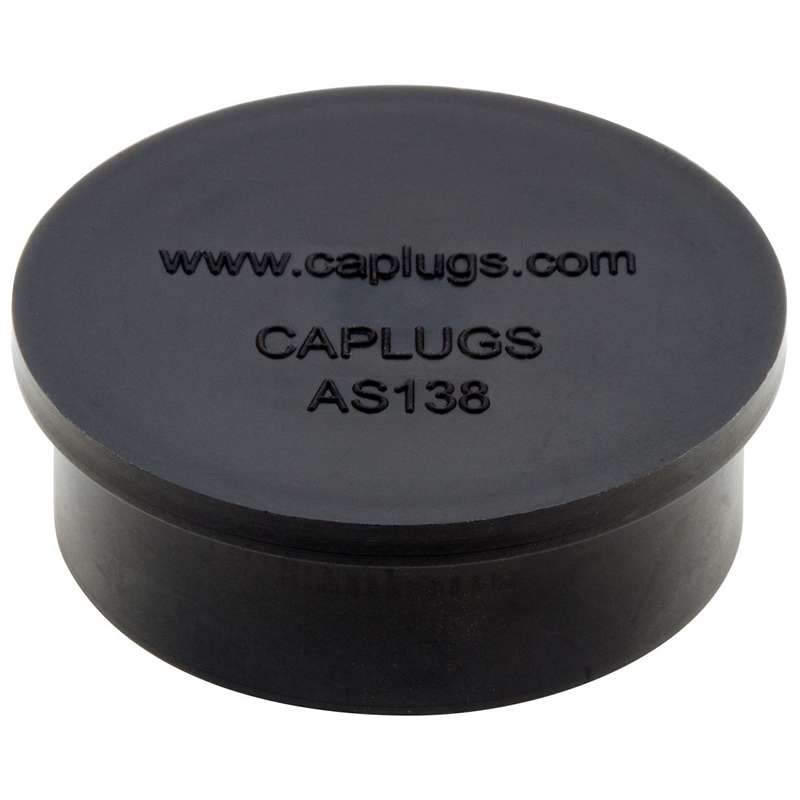 Caplugs® Electrical Connector Dust Cap 1.700X.562X1.463", E/VAC, Black, 1500/CA