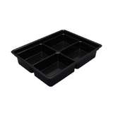 Conductive Kitting Tray with 4 Compartments, 9-1/4 x 7-1/4 x 1-3/4" redirect to product page