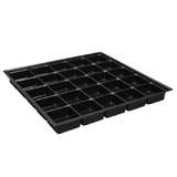 Conductive Kitting Tray with 25 Compartments, 13-1/4 x 13-1/4 x 1-3/16" redirect to product page