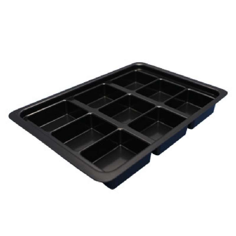 Conductive Kitting Tray with 9 Compartments, 14 x 10 x 1-3/4"