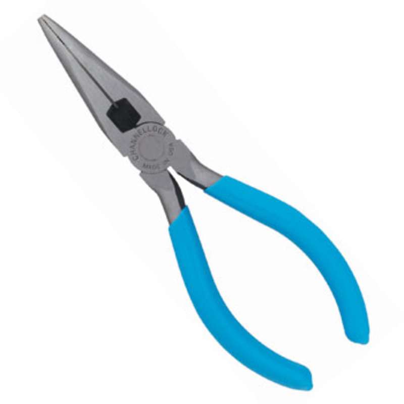 Long Nose Plier with Side Cutter, 6"