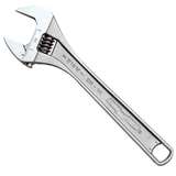 Chrome Finish Adjustable Wrench, 8" redirect to product page