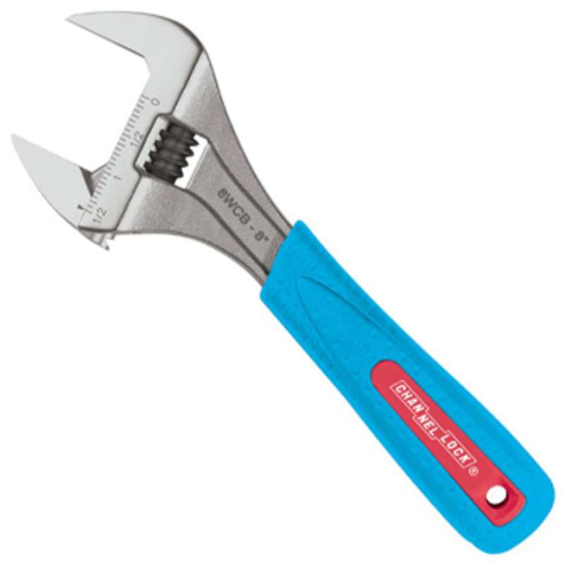 WideAzz Adjustable Wrench, 8"