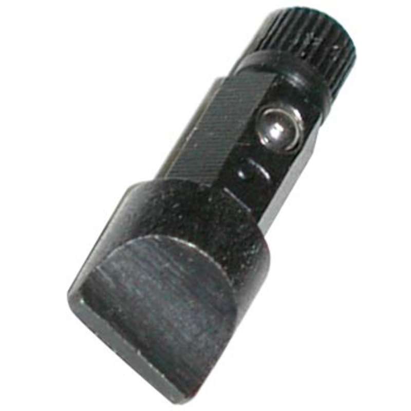 Slotted Head Insert Bit for 1/4" Hex Drive with Knurl for Hand Turning, 1/4 x 1-1/8" Long