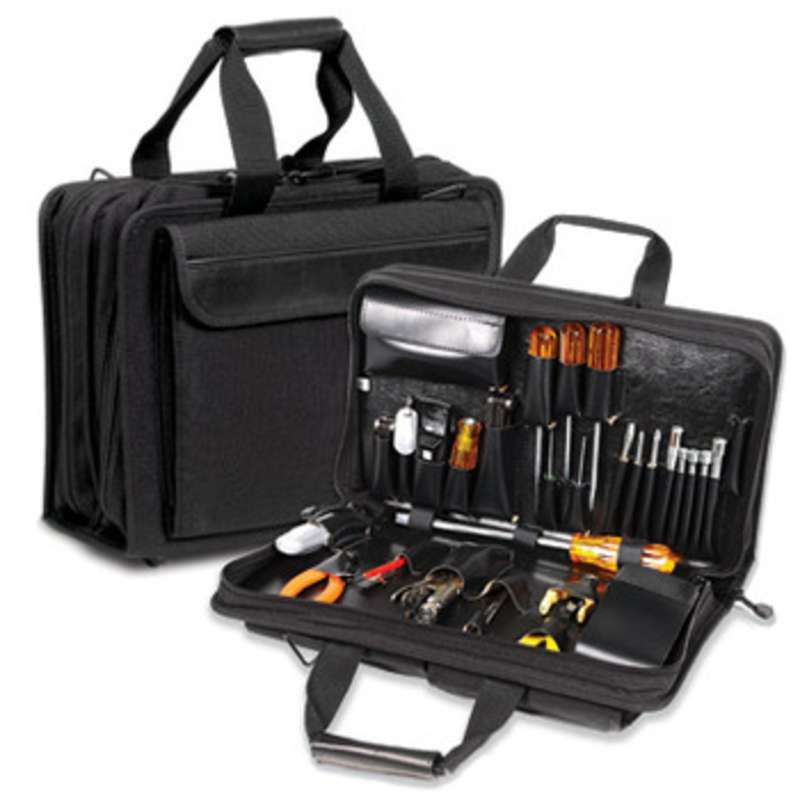 Z140 Computer Field Service Bag, Holds 33 Tools, 18-1/2 x 12-1/2 x 5-1/2",Black